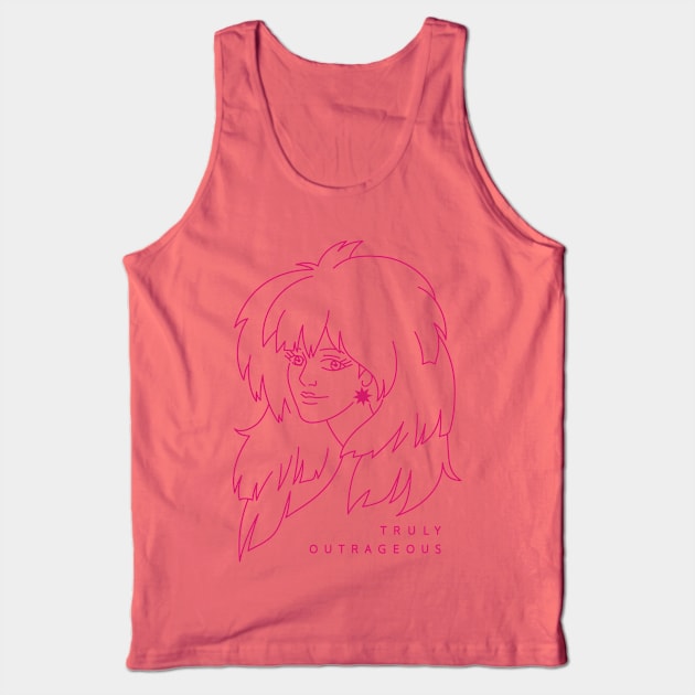 Jem - Truly Outrageous Tank Top by Starberry